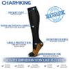 CHARMKING Compression Socks for Women & Men (8 Pairs) 15-20 mmHg Graduated Copper Support Socks are Best for Pregnant, Nurses - Boost Performance, Circulation, Knee High & Wide Calf (L/XL, Multi 48) view 4