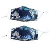 KEDMOT Reusable and Washable Face Mask, Reusable Cotton Masks With Adjustable Ear Loop for Women Man (blue) view 1