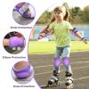BOSONER Basic Kids Protective Gear: Kids Knee Pads and Elbow Pads with Wrist Guards Set for 3-15 Years - Design for Roller Skates, Cycling, BMX Bike, Skateboard, Inline Skating, Scooter Riding Sports view 2