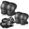 BOSONER Basic Kids Protective Gear: Kids Knee Pads and Elbow Pads with Wrist Guards Set for 3-15 Years - Design for Roller Skates, Cycling, BMX Bike, Skateboard, Inline Skating, Scooter Riding Sports view 1