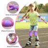 BOSONER Basic Kids Protective Gear: Kids Knee Pads and Elbow Pads with Wrist Guards Set for 3-15 Years - Design for Roller Skates, Cycling, BMX Bike, Skateboard, Inline Skating, Scooter Riding Sports view 2