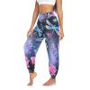 Aflyko Women Dance Pants Dragonfly Neon Flower Boho Trousers Yoga Sweatpants High-Waisted Workout Loose Fit Harem Pants XL view 1