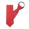 Mantieqingway Pre-tied Ties for Kids Boys 1/2 Pack 14 inch Adjustable Zipper Neck Tie for Wedding Graduation School Uniforms (1 Pack Red) view 1