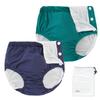 EZ Moms 2 Packs Reusable Swim Diapers Toddler Baby Swim Diaper Size 3 Washable Snap Pool Swimming Diaper 3T Soft and Silky Waterproof Diapers for Swimming Lessons Boys and Girls with a Laundry Bag view 1