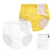 EZ Moms 2 Packs Reusable Swim Diapers Infant Baby Swim Diapers 6-9 Months Washable Snap Pool Swimming Diaper 3-6 Months Newborn Water Diaper for Swimming Lessons Boys and Girls with a Laundry Bag view 1