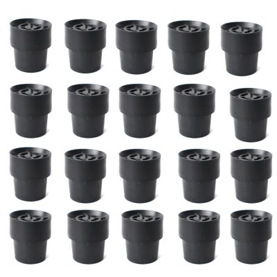 BEITESI Replacement Mini Trampoline Leg Cap Tips Trampoline Leg Cap Chair Leg Caps Replaceme nt Rubber Cap Tips Floor Pads for Mini TrampolineBlack (20pack)