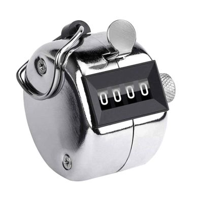 Tally Counter, 4 Digit Display Metal Mechanical Clicker Lap Counter Metal Hand Tally Counters Clicker for Counting,Golf Scoring,Sport Stadium Coach Referees School Event