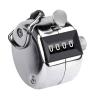 Tally Counter, 4 Digit Display Metal Mechanical Clicker Lap Counter Metal Hand Tally Counters Clicker for Counting,Golf Scoring,Sport Stadium Coach Referees School Event view 1
