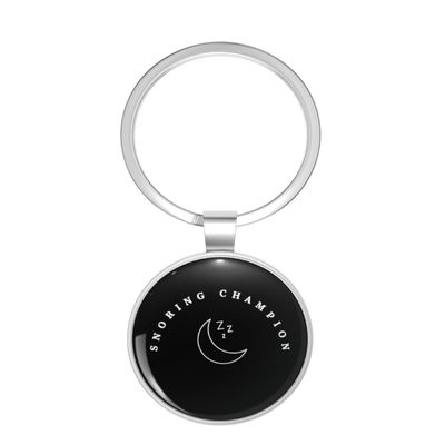 1080 Graphics Cool Snoring Champion Sleep Lover Anti Snoring Wife Snore Husbands Sleep Apnea Key Chain Stainless Steel Keychain with Ring