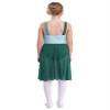 Shinsto Kids Girls Lyrical Dance Dress Sleeveless Color Block Chiffon Leotard Dresses Modern Contemporary Costumes Green 12 Years view 2