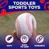Toysery Kids Foam Frisbee Set - 3 Flying Discs, Carry Bag, Ages 1-3 view 2