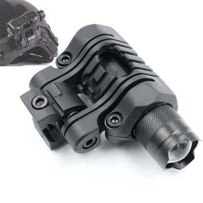 LThyzszb Tactical Helmet Light with Mount Mini LED Helmet Flashlight 300 lumens LED with Strobe, Fits 20mm Picatinny Rail Mount (Black)