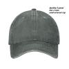 2 Pack Vintage Washed Distressed Baseball Caps for Women Men Low Profile Adjustable Unconstructed Baseball Cap (Grey) view 2