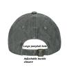 2 Pack Vintage Washed Distressed Baseball Caps for Women Men Low Profile Adjustable Unconstructed Baseball Cap (Grey) view 3