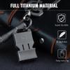 TACRAY Titanium Emergency Survival Whistle  Square Triple-Tube Design, Ultra-Loud 120+dB, Waterproof & Durable, EDC Safety Whistle for Camping, Hiking, Outdoor & RescueGray view 2