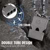 TACRAY Titanium Emergency Survival Whistle  Square Triple-Tube Design, Ultra-Loud 120+dB, Waterproof & Durable, EDC Safety Whistle for Camping, Hiking, Outdoor & RescueGray view 3