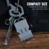 TACRAY Titanium Emergency Survival Whistle  Square Triple-Tube Design, Ultra-Loud 120+dB, Waterproof & Durable, EDC Safety Whistle for Camping, Hiking, Outdoor & RescueGray view 4