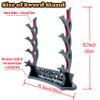 FLURSAILE 4-Tier Sword Stand Vine Sword Rack Table Display Stand for Katana, Lightsaber, Genji, Samurai Swords view 2