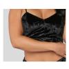 2 Piece Lingerie Set for Women Sexy V Neck Cami Top with High Waist Panties Solid Color Slim Fit Underwear Sets (Black,Large) view 2