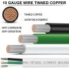 10/3 Marine Wire 10 Gauge,10 AWG Marine Grade Wire,10/3 Triplex Boat Cable,10 Gauge Oxygen-Free Copper Cable for Automotive RV Boat Speaker Solar Outdoor - 50ft view 2