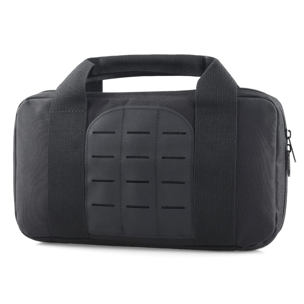 LIVANS Tactical Pistol Gun Case, Padded Handgun Case Double Pistol Wallet Handgun Pistol Soft Case Rectangle Handgun Pouch