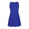 XUNRYAN Dresses Women Summer Dress 2025 Casual Swing T Shirt Dresses Beach Cover Up Loose Flowy Tank Dress with Pockets Blue view 3
