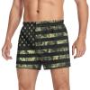 Aflyko 4th of July Novelty Boxer Shorts Camo American Flag Relaxed Fit Boxers Men's Underwear view 1