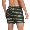 Aflyko 4th of July Novelty Boxer Shorts Camo American Flag Relaxed Fit Boxers Men's Underwear view 2