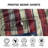 Aflyko 4th of July Novelty Boxer Shorts American Flag Retro Relaxed Fit Boxers Loose Patriot Men's Underwear, M view 3