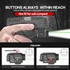 Solofish 800lm Pistol Light Laser Combo with Adjustable Rail, Shockproof Green Laser Sight and Gun Light with Strobe Function, Rechargeable view 4