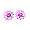 Homoyoyo 11t Rear Derailleur Pulley for Mountain Bike Purple Aluminum Durable Easy to Install view 1
