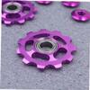 Homoyoyo 11t Rear Derailleur Pulley for Mountain Bike Purple Aluminum Durable Easy to Install view 3