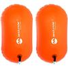2 Pack Swim Buoy Safety Tow Float for Adults - Waterproof & Inflatable - Perfect for Open Water Swimming Training view 3