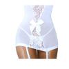 JEsilunmaMY Womens Sexy V Neck Nightdress with Garter Belt Strap Chemise Lace Sheer Teddy Dress See Through Babydoll Lingerie (White,3X-Large) view 2