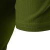 WABEOR Short Sleeve Hoodie for Men Workout Muscle Slim Fit Athletic Hooded T-Shirts Casual Pocket Summer Cotton Tee Shirts Army Green view 4