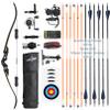 Bowfishing Kit - Recurve Bow and Arrows with Bowfishing Arrows Set, Metal Riser 60" Archery Longbow for Beginner Hunting Bow Fishing Shooting Practice Kits view 1