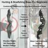 Bowfishing Kit - Recurve Bow and Arrows with Bowfishing Arrows Set, Metal Riser 60" Archery Longbow for Beginner Hunting Bow Fishing Shooting Practice Kits view 2