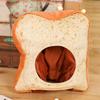 BEESUM 2023 Cute Toast Hat Plush Bread Dress Up Cap Mask Adult Halloween Christmas Party Costume (White) view 2