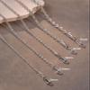 ASDULL 925 Sterling Silver Clasp 4mm Silver Rope Chain Necklace for Men Silver Link Chain for Women 18 Inches view 4