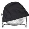 Industrial Fan Cover, Heavy Duty 210D Oxford Dustproof Fan Cover for 24" Drum Fan, Waterproof UV Protection Barrel Fan Cover for Outdoor Indoor(Black) view 2