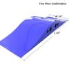 Cliab Multiuse Sports Ramp for Kids Made of Metal with Load Capacity of 300 LB for Skateboard, Scooter, Dirt Bike, Bicycle, RC Cars, Ripstik, BMX Jump, Kicker Ramp, Balance Bike, Blue Color One Piece view 3
