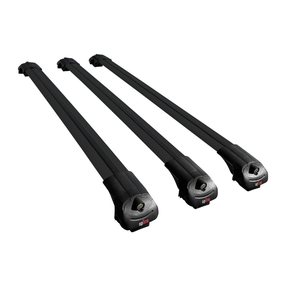 apline Compatible with Opel Antara 2007-2016 ACE-1 Car Roof Rack Cross Bar Black Aluminium 2 Bars