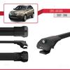 apline Compatible with Opel Antara 2007-2016 ACE-1 Car Roof Rack Cross Bar Black Aluminium 2 Bars view 3