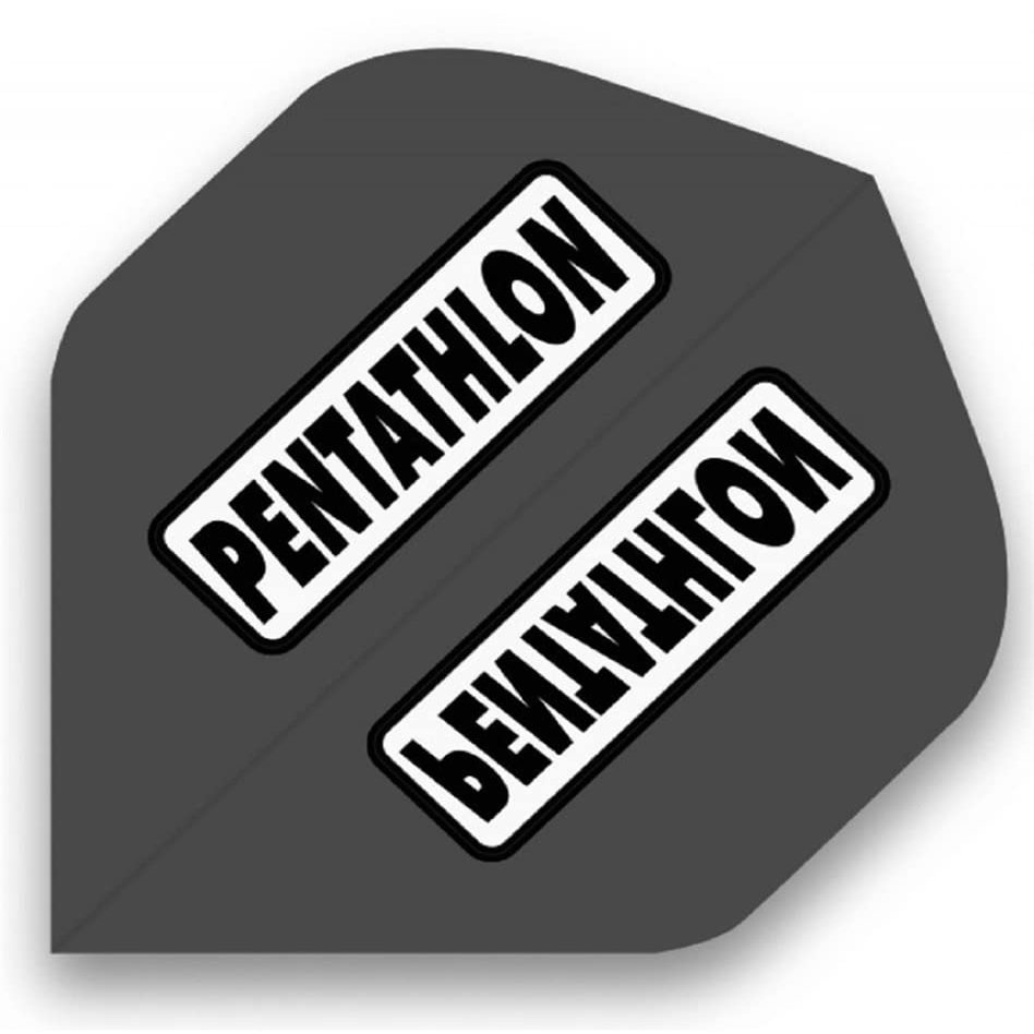 US Darts Pentathlon Smokey Grey (Gray) Standard Dart Flights - 3 Sets (9 Flights) - 100 Micro Ex-Tough Style 7