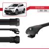 Compatible with Toyota RAV4 IV (XA40) Pre-Facelift 2013-2015 ACE-1 Car Roof Rack Cross Bar Black Aluminium 2 Bars view 3