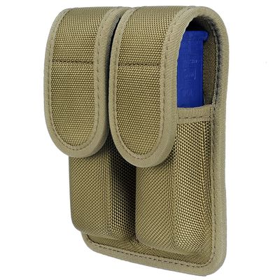TAFTACFR Molded Double Mag Pouch Holster with Double and Single Stack Magazines .380, 9mm & 40 Cal for S&W M&P Ruger Glock Walther H&K