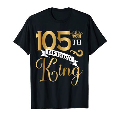 105 Year Old Birthday King Husband 105th B-Day Family T-Shirt