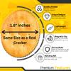 K9King Funny Gilmore Cracker Golf Ball Marker with Magnetic Golf Hat Clip and Happy Caddy Bonus Golf Balls Marker - Unique and Durable Putting Green Golf Accessories for Men and Women | 3 Piece set view 3