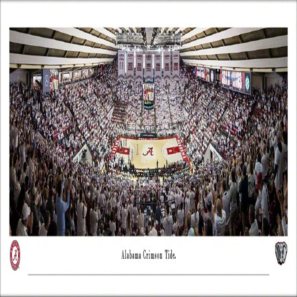 Alabama Crimson Tide Basketball - Unframed 40 x 13.5 Poster by Blakeway Panoramas