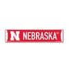 Rico Industries NCAA Nebraska Cornhuskers Red 4" X 17" Plastic Street Sign view 1